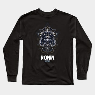 Ronin Mask Japan Warrior Brave Long Sleeve T-Shirt